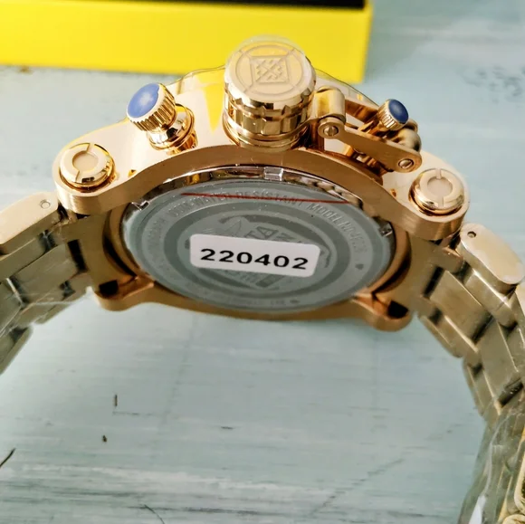 Invicta Coalition Forces Night Hawk Gold Chronograph Watch - Picture 2 of 8